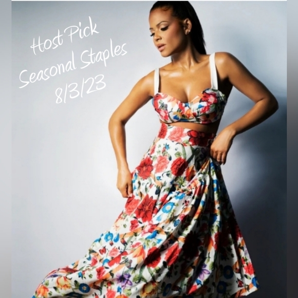 NWOT La Republique Boho Floral Top & Skirt - Picture 2 of 9